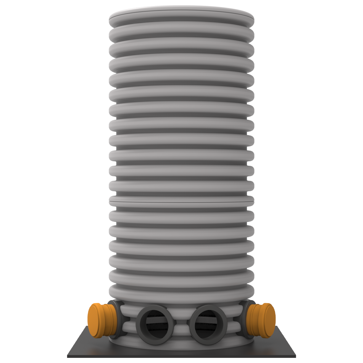 Fordelerbrønd med 2-6 afgange