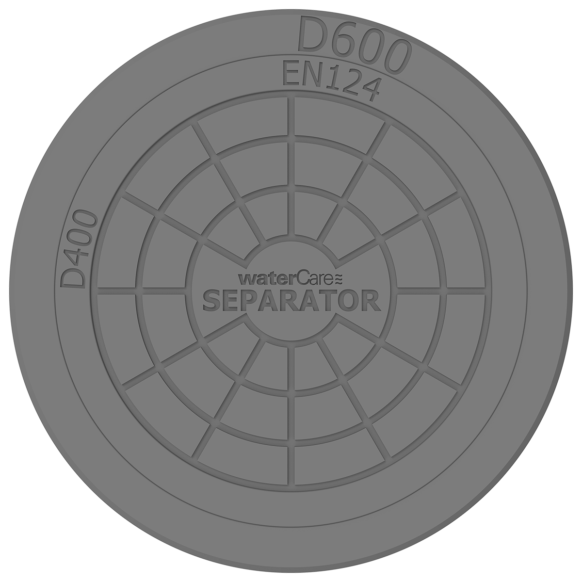 Ø600 separator dæksel til fedtudskiller med flydende karm