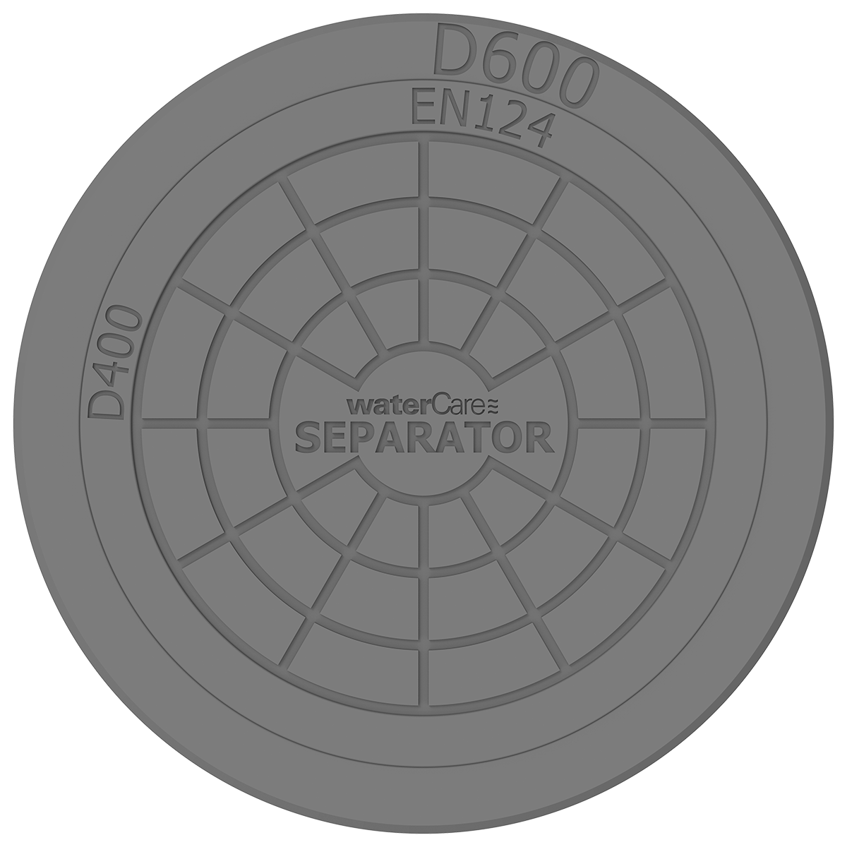 Ø600 Separator dæksel til Fedtudskiller med flydende karm
